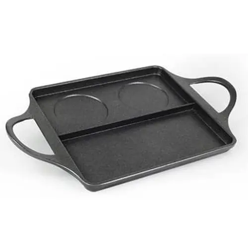 Burgerplatte Aluminium unterteilt 400 mm x 240 mm Schnäppchen