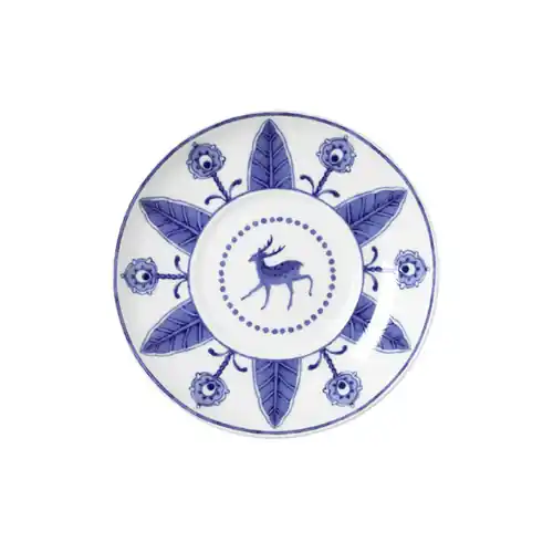 Espresso-Untertasse SULTAN`S GARDEN BLUE Antilope Bone China Ø 120 mm Direktkauf