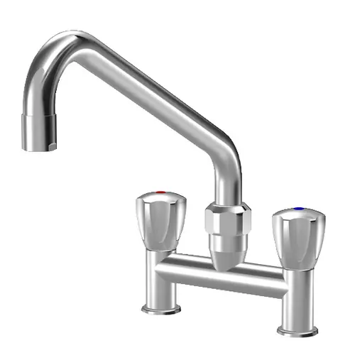 Top-Preis Zweigriffmischer GASTRO Zweiloch A 300 mm Auslaufhöhe 210 mm