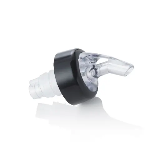 Abverkauf Ausgießer Kunststoff transparent mit Lüftungsrohr Durchlauf-Ø 7 mm L 80 mm