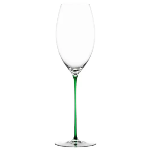 Neue Kollektion Champagnerglas VINODY COLOURED STEM grün 30,5 cl H 248 mm