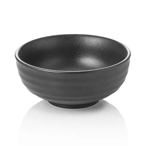 Zertifiziert Asia Bowl MAYA Porzellan schwarz 1,3 ltr Ø 210 mm H 90 mm