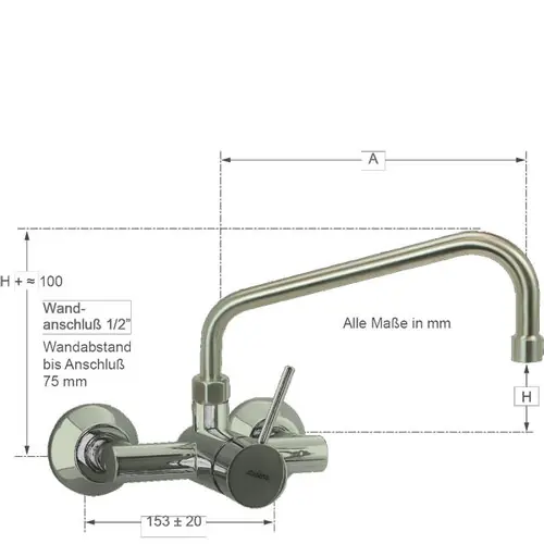 Beliebt Wandbatterie Master 1/2" Ausladung 260 mm