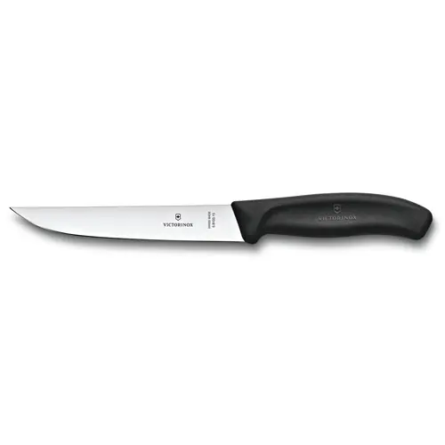 Tranchiermesser SWISS CLASSIC Klingenlänge 15 cm Grifffarbe schwarz L 27,5 cm Zertifiziert