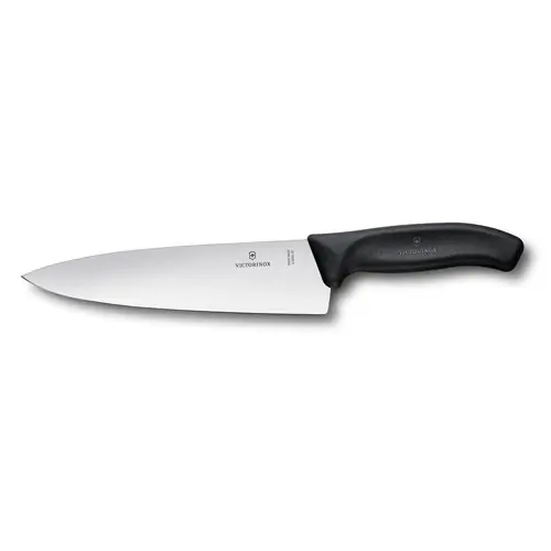 Heißes Angebot Kochmesser SWISS CLASSIC Klingenlänge 20 cm glatter Schliff Grifffarbe schwarz L 34,4 cm