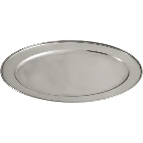 Bestpreis Servierplatte oval, Edelstahl, 49,8 x 34,6 cm (BxT)