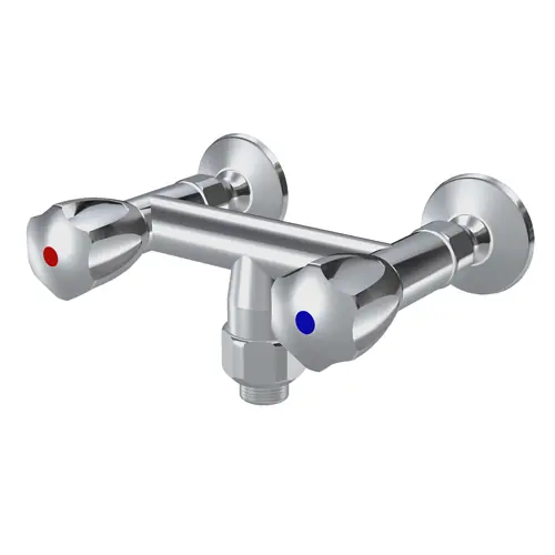 Direktkauf Zweigriffmischer GASTRO Wandarmatur A 83 mm für Schlauchanschluss 3/4"