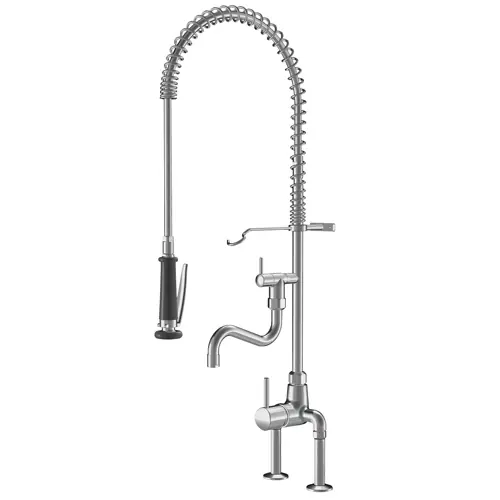Abverkauf Geschirrbrause GASTRO Zweiloch Ausladung 200 mm Auslaufhöhe 312 mm