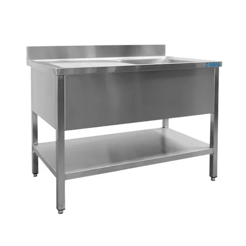 Spültisch 1 Becken Abtropffläche links B 1000 x T 700 mm Echt