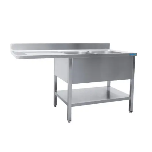 Spülcenter 2 Becken rechts - B 1600 x T 700 mm Heißes Angebot