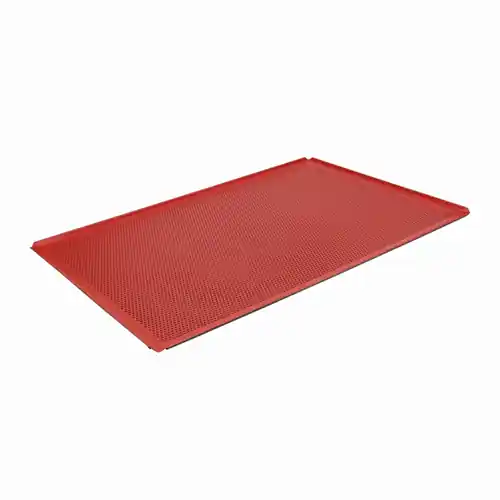 Rabatt Lochblech GN 1/1 Edelstahl antihaftbeschichtet Tyneck rot