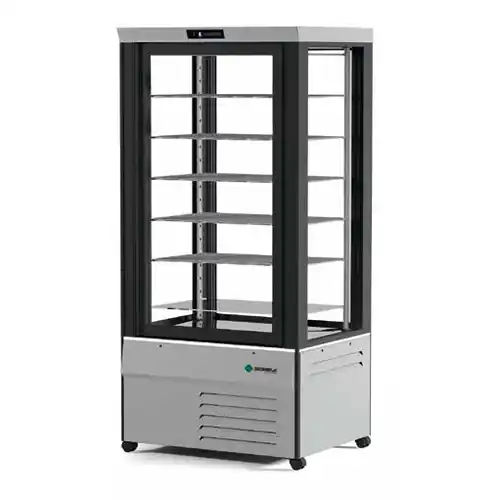 Highlight Panorama-Tiefkühlvitrine MITHRA L-BT silberfarben 570 ltr