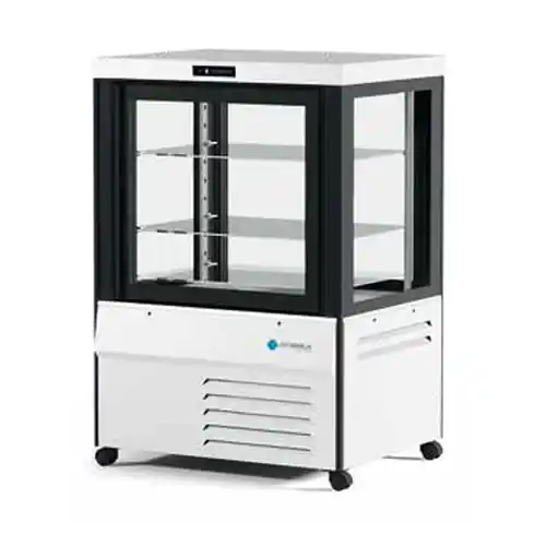 Panorama-Kühlvitrine MITHRA SL weiß 890 mm x 710 mm H 1280 mm Preiswert