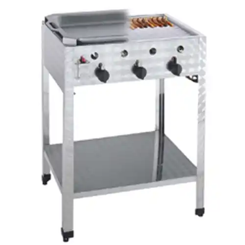 Sale Gas-Kombi-Standbräter Propangas Butangas Standgerät Unterbau offen 12 kW H 830 mm