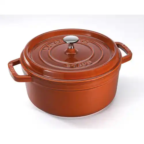 Kokotte 2,6 ltr Gusseisen zimtfarben Heißes Angebot