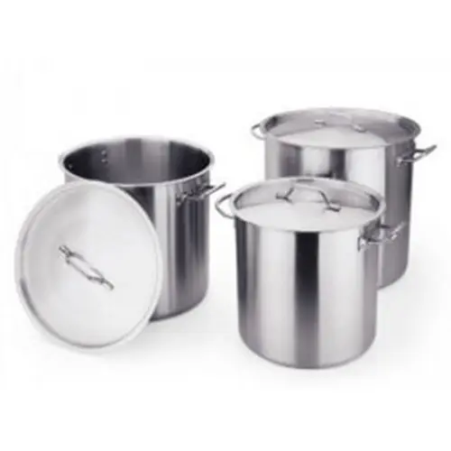 Suppentopf 47 ltr Edelstahl mit Deckel Ø 400 mm H 380 mm Kaltgriffe Highlight