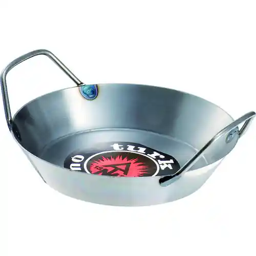 Ausverkauf Eisenpfanne Ø 240 mm H 40 mm 2 Bügelgriffe