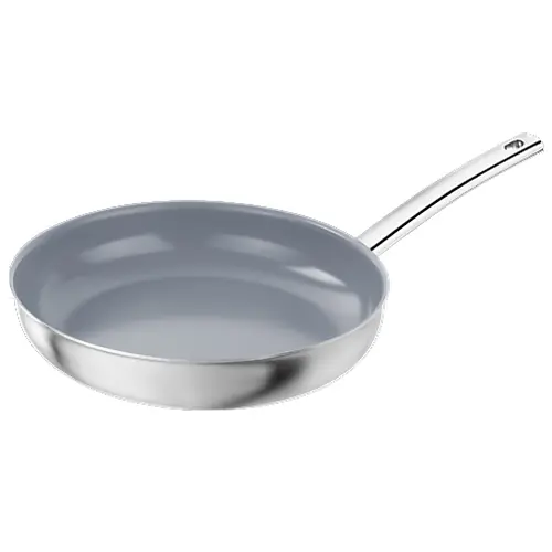 Bratpfanne PRIME Edelstahl antihaftbeschichtet induktionsgeeignet Ø 280 mm • Edelstahlstiel Preisknaller