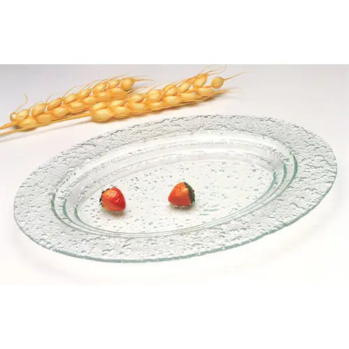 Servierschale, oval, Glas, 47 x 32 cm Top-Angebot