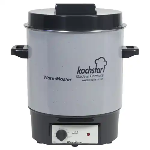 Markenprodukt Glühweintopf Einkochautomat WarmMaster grau 27 ltr 230 Volt 1800 Watt