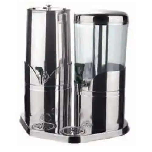 Zertifiziert Getränkedispenser kühlbar 2 Behälter 2 x 8 ltr H 520 mm