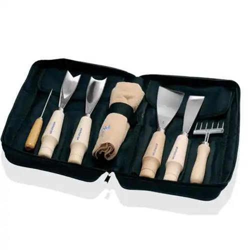 Knallerangebot Eismeißel-Set 6 Eismeißel Stahl Holzgriff