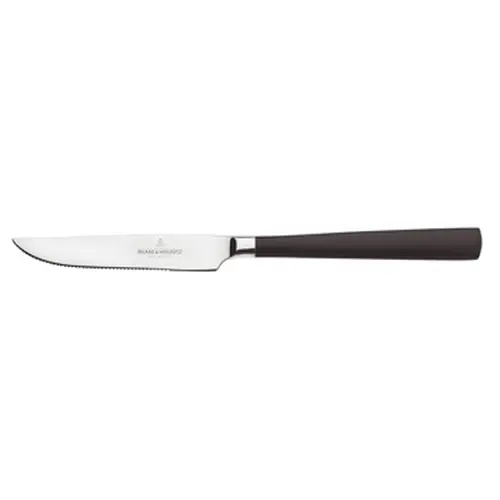 Mega-Angebot Steakmesser PIANO Edelstahl geschmiedet Kunststoffgriff Sägeschliff