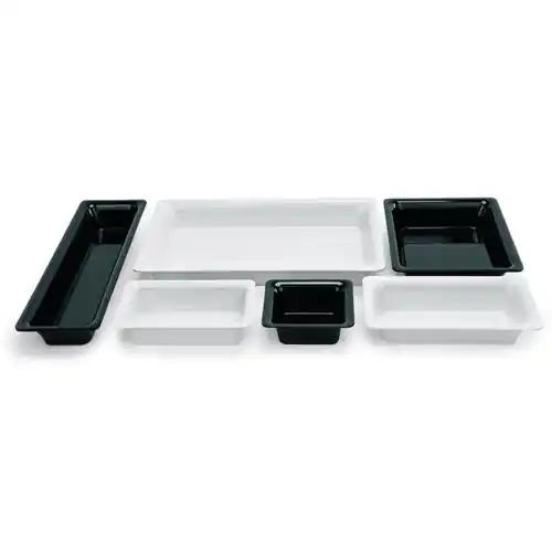 Abverkauf Gastronormbehälter GN 1/6 x 100 mm BUFFET-LINE Kunststoff weiß