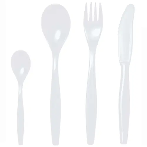 Bestseller Besteck-Set 4-teilig SAN weiß