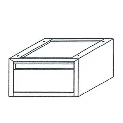 Billig Unterbau-Schublade 420 mm x 490 mm H 250 mm