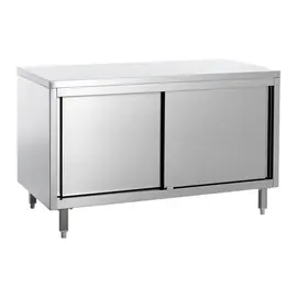 Arbeitsschrank 1400 mm x 600 mm H 850 mm mit Schiebetüren beidseitig Schnäppchen
