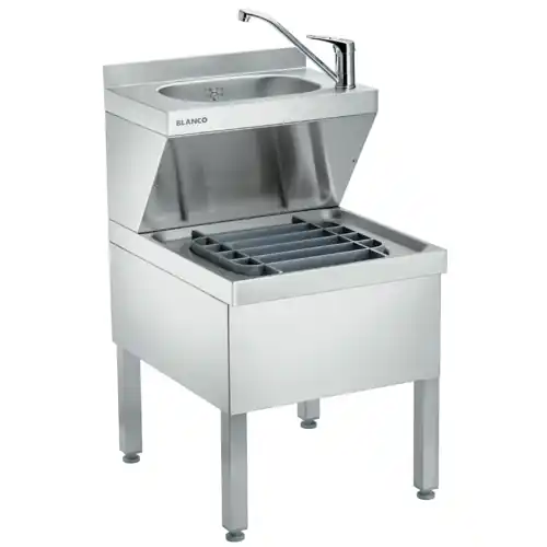 Handwaschbecken Ausgussbeckenkombination HAU-P 5x6 Standgerät 500 mm x 600 mm H 850 mm Top-Preis
