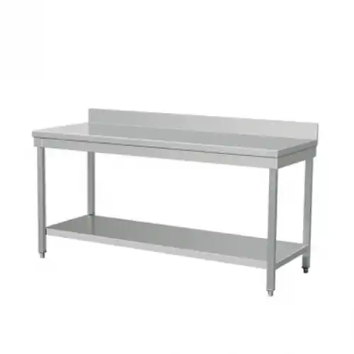 Sonderangebot Arbeitstisch FELICITAS Aufkantung 100 mm hinten Grundboden 700 mm 600 mm Höhe 850 mm