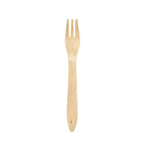 Sonderaktion Holz-Gabel BIOPAK Holz Birke max. +70°C 100% kompostierbar L 190 mm