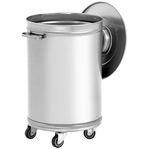 Abfalleimer 56 ltr Edelstahl L 460 mm B 400 mm H 620 723 mm Angebot