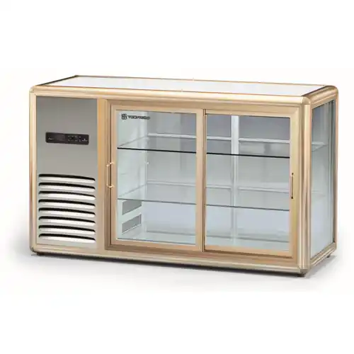Expressversand Aufsatzkühlvitrine Orizont 200 Self Service bronzefarben