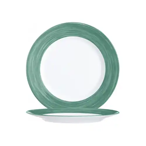 Markenprodukt Teller flach Ø 155 mm BRUSH DARK GREEN Hartglas