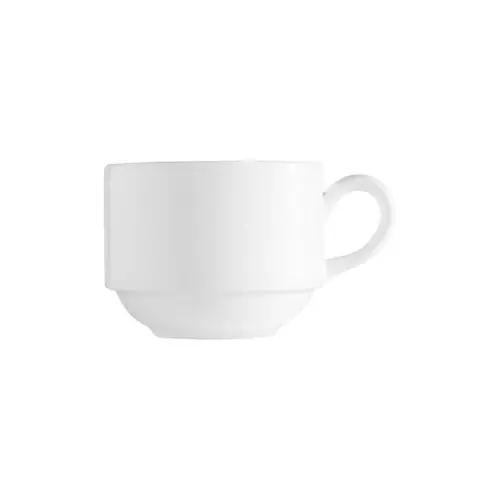 Markenware Espressotasse GRACIA Bone China weiß stapelbar 85 ml