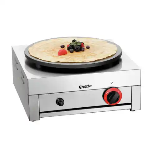 Crêpe-Backgerät Gas 1CP400G mit 1 Backplatte 3000 Watt Markenprodukt