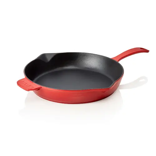 Beliebt Pfanne Ø 285 mm Gusseisen emailliert rot