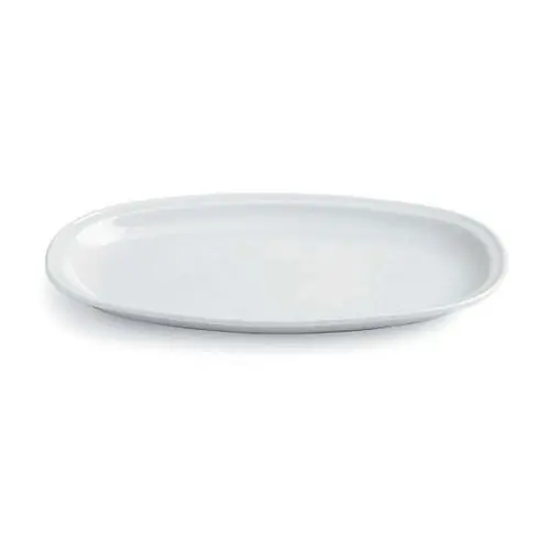 Sonderaktion Servierplatte AZ oval Porzellan weiß 220 mm x 340 mm