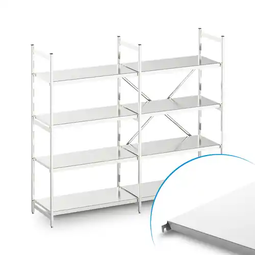 Finale Aktion Standregal NORM 20 mit 4 geschlossene Auflage(n) L 2675 mm x 600 mm H 1200 mm