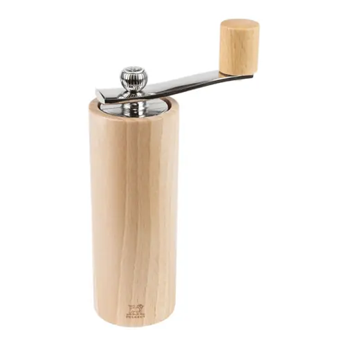 Salzmühle Isen Edelstahl Holz Mahlgrad einstellbar H 180 mm Sichere Zahlung