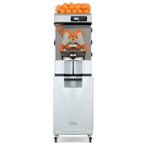 Saftpresse VERSATILE PRO All-in-One mit Flaschenhalter silberfarben vollautomatisch 380 Watt Stundenleistung 22 Früchte/min Billig