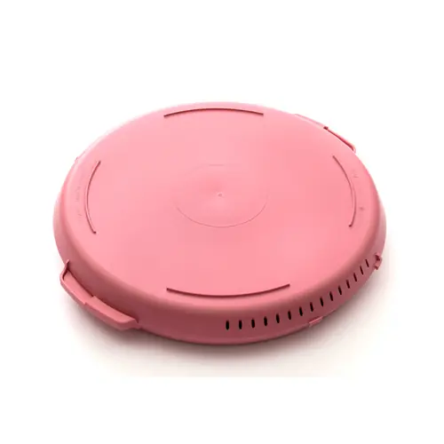 Mehrweg-Pizzabox PIZZycle Polypropylen rosa Ø 357 mm H 54 mm Sichere Zahlung