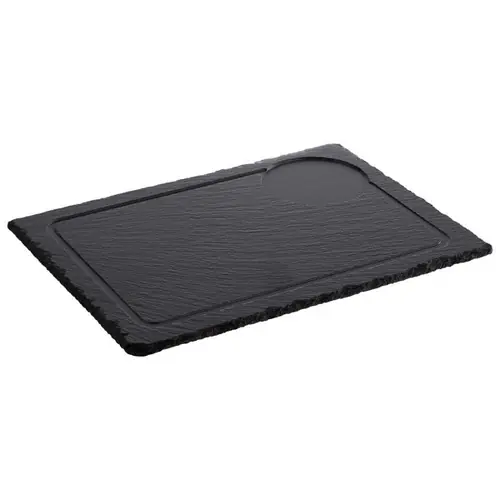 Naturschieferplatte schwarz 330 mm x 240 mm H 10 mm Rabatt