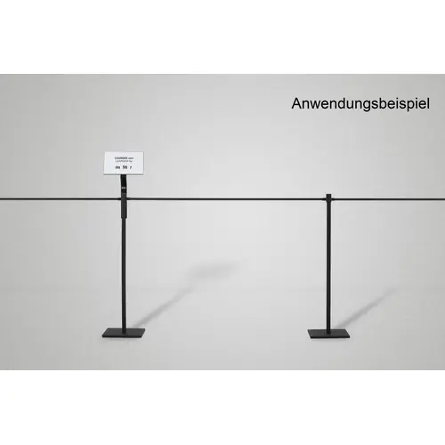 Neue Ware Stab LEANDER Stahl weiß L 1,0 m