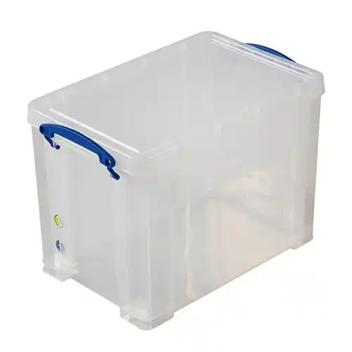 Garantierte Lieferung Aufbewahrungsbox mit Deckel PP DIN A4 transparent 19 ltr 255 mm x 395 mm H 290 mm