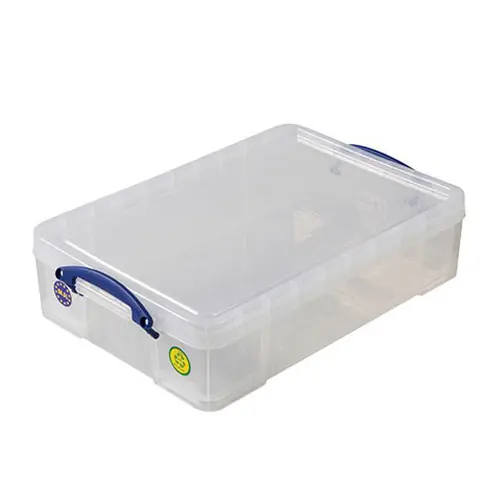 Abverkauf Aufbewahrungsbox mit Deckel PP transparent 24,5 ltr 600 mm x 400 mm H 155 mm