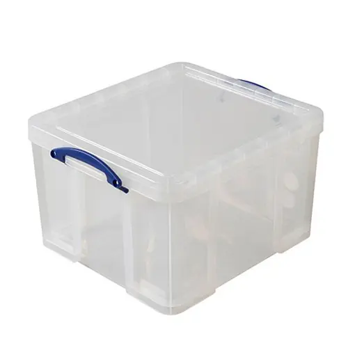 Aktuell Aufbewahrungsbox mit Deckel PP transparent 42 ltr 520 mm x 440 mm H 310 mm